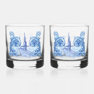 Ensemble Cadeau de Verres à Whisky Sous-Marin