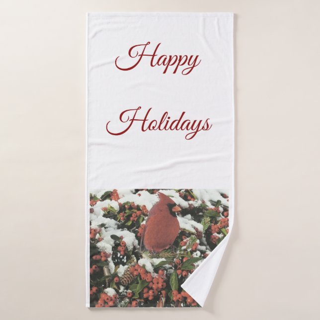 Ensemble cardinal de serviette de salle de bains (Serviette de bain)