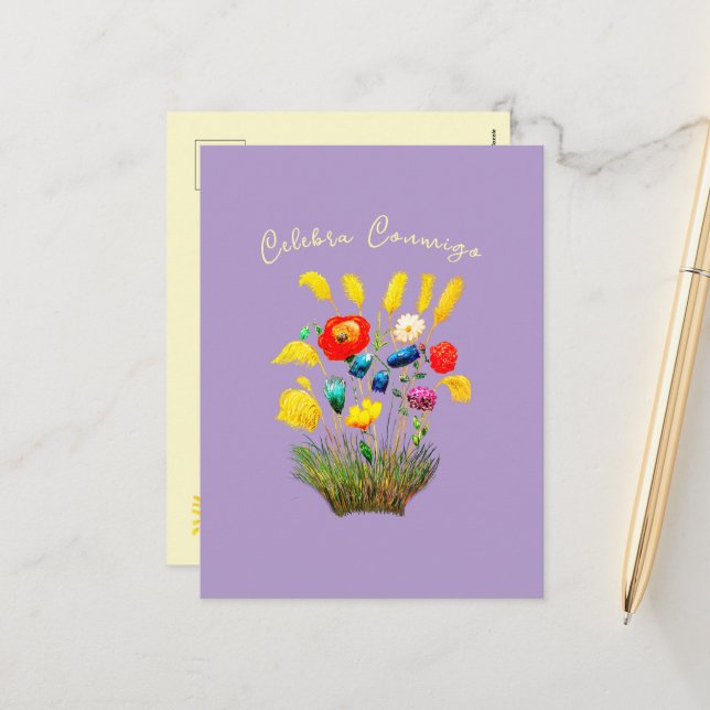 Ensemble Célébrons - Vintage Einladung (Vorderseite/Rückseite Beispiel)