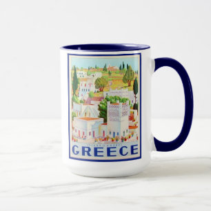 Ensemble d'Andros Grèce de 8 tasses différentes 
