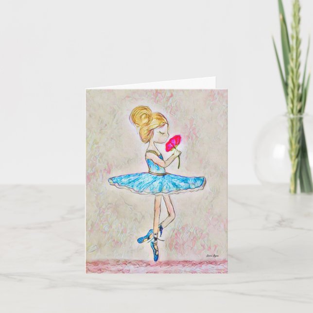 Ensemble de 20 cartes Ballerina Note (Devant)