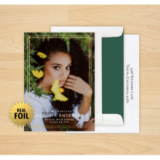 Ensemble de 24 Faire-part de graduation à la front