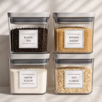 Ensemble de 25 Étiquettes de cuisine étanche perso