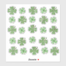 Ensemble de 25 stickers de vinyle Shamrock Extraor