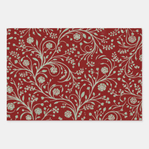 Ensemble de 3 feuilles plates de papier d'emballag