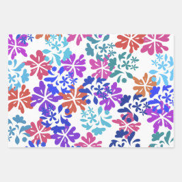 Ensemble de 3 feuilles plates de papier d'emballag