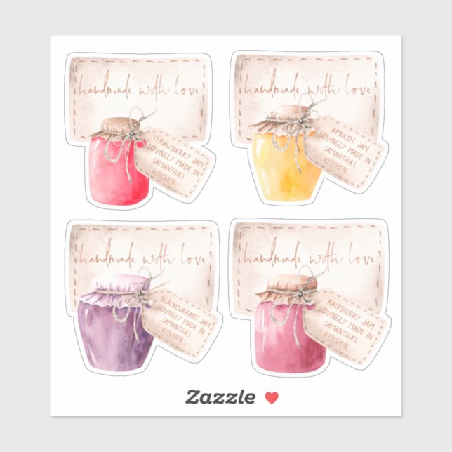 Ensemble de 4 Étiquettes pour jambons maison (Feuille)