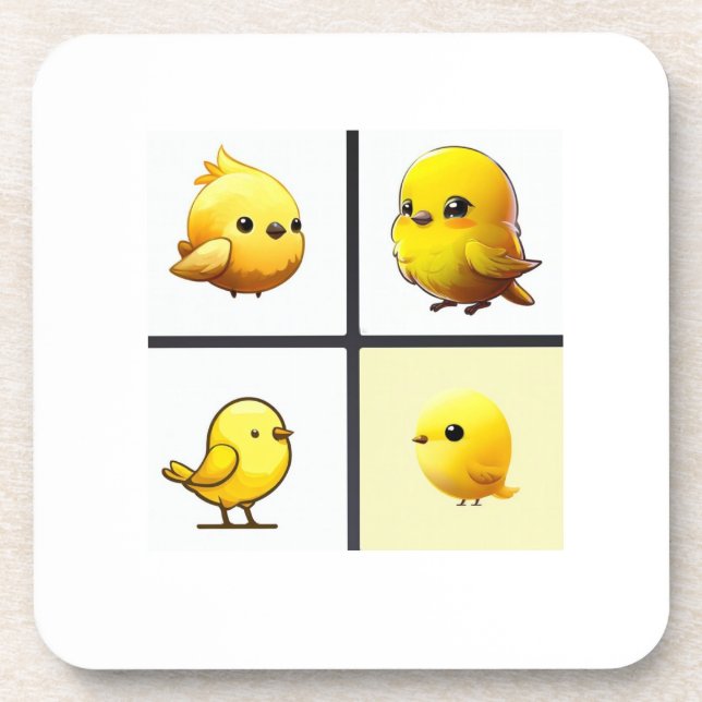 Ensemble de 6 dessous de verre durables conception (Devant)