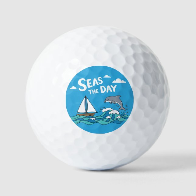 Ensemble de balles de golf personnalisées - mer na (Recto)