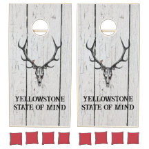 Ensemble de cornouilles de bois rustique -Yellowst