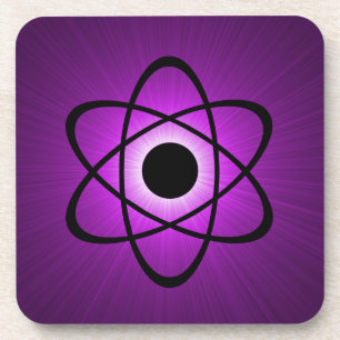 Ensemble de Dessous de verre Atomique Nerdy, Viole