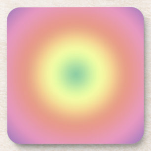 Ensemble de dessous de verre - Cercles arc-en-ciel