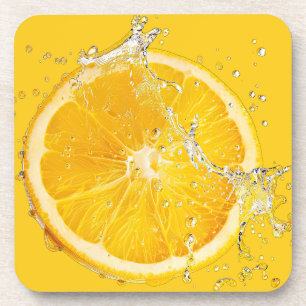 Ensemble de dessous de verre Citrus frais - Dessin