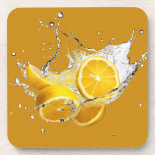 Ensemble de dessous de verre Citrus frais - Dessin