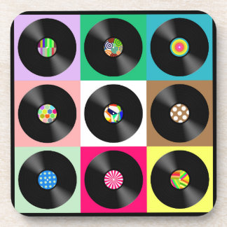 Ensemble de Dessous de verre d'albums d'enregistre