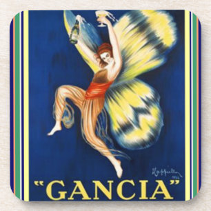 Ensemble de dessous de verre d'annonce de "Gancia"