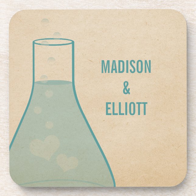 Ensemble de Dessous de verre de béchers Whimsical, (Devant)