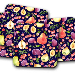 Ensemble de Dessous de verre de fruits de raisin p