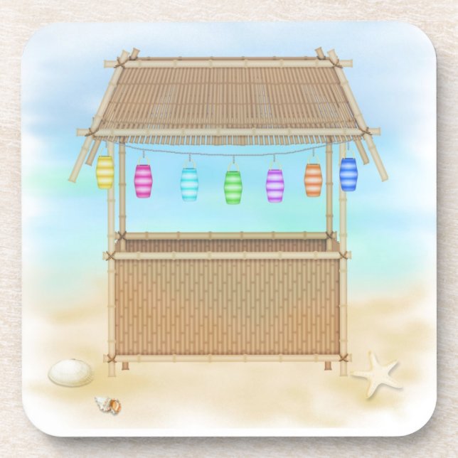 Ensemble de dessous de verre de liège de hutte de (Devant)