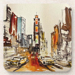 Ensemble de dessous de verre de New York de Times