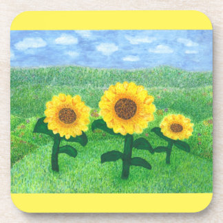 Ensemble de dessous de verre de tournesols de