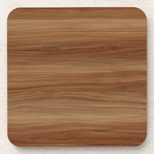 ensemble de dessous de verre en bois brun moyen (Devant)