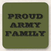 Ensemble de dessous de verre Famille de l'Armée Fi
