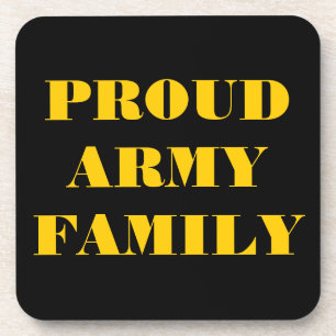 Ensemble de dessous de verre Famille de l'Armée Fi