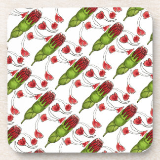 Ensemble de Dessous de verre floraux "Carnation Bu