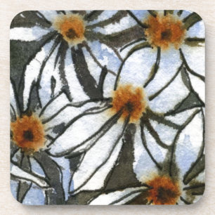 Ensemble de Dessous de verre floraux "Daisy #2"