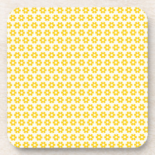 Ensemble de dessous de verre - Florets Jaunes