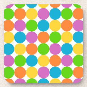 ensemble de dessous de verre rétro sixties