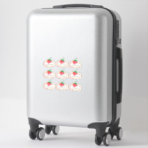 Ensemble de Étiquette de confiture de fraise peint