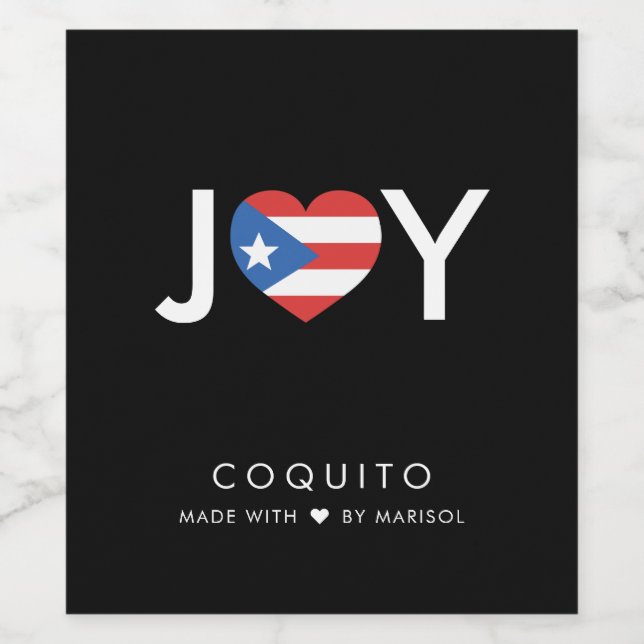 Ensemble de Étiquettes Coquito Food and Beverage (Étiquettes simples)