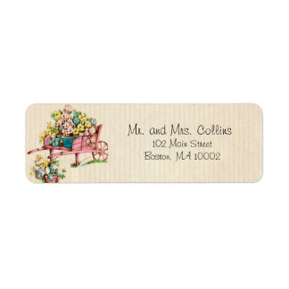 Ensemble de Étiquettes de adresse de fleurs