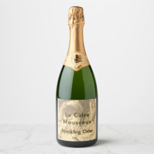 Ensemble de Étiquettes de boissons au cidre mousse