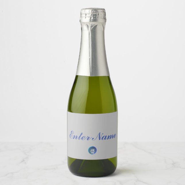 Ensemble de Étiquettes de boissons Nom personnalis (Devant)