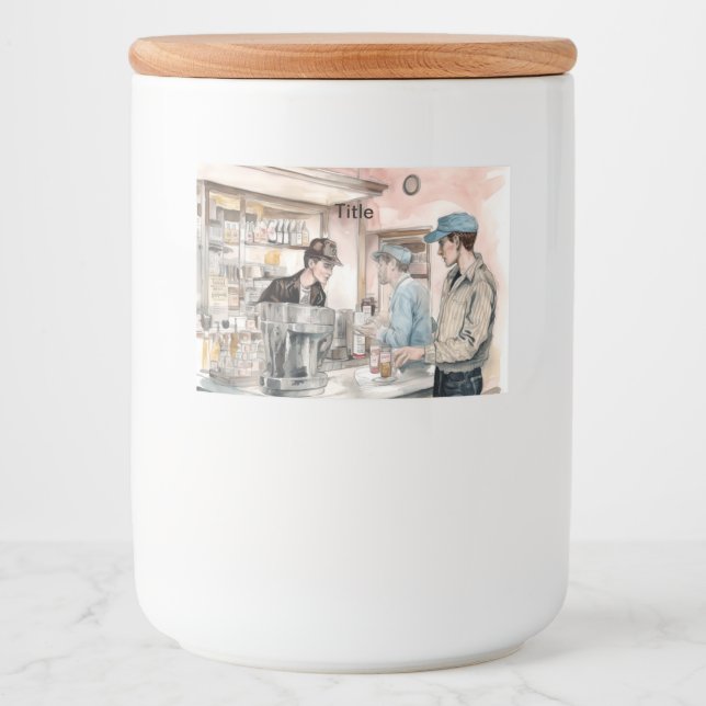 Ensemble de Étiquettes de nourriture et de boisson (Devant)