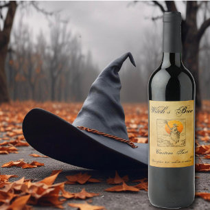 Ensemble de Étiquettes de reprise sorcière personn