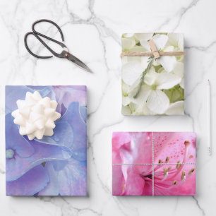 Ensemble de feuilles plates de papier d'emballage