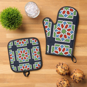 Ensemble De Gant De Cuisine Et De Manique Andalucie 4