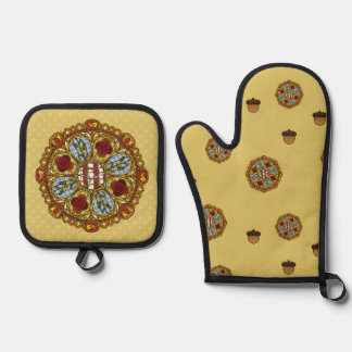 Ensemble De Gant De Cuisine Et De Manique Automne Nouveau