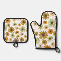 Autumn Bouquet Four Mitt and Pot Holders