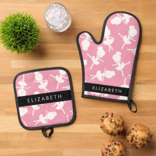Ensemble De Gant De Cuisine Et De Manique Ballerina Motif, Filles de ballet, Danse, Votre No