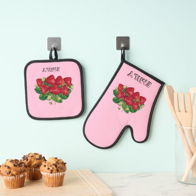 Ensemble De Gant De Cuisine Et De Manique Berry-licieux  (In situ (suspendu))