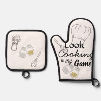 Ensemble De Gant De Cuisine Et De Manique Cooking is my Game