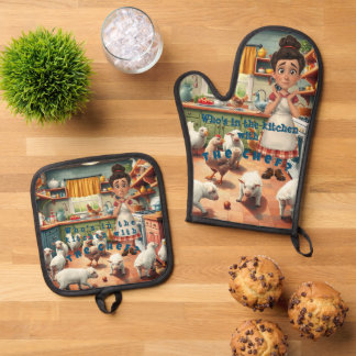 Ensemble De Gant De Cuisine Et De Manique Cosy