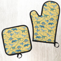 Dinosaur amusant Motif Jaune