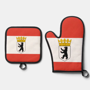 Ensemble De Gant De Cuisine Et De Manique Drapeau de Berlin