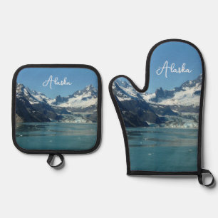 Ensemble De Gant De Cuisine Et De Manique Eaux glaciaires de l'Alaska